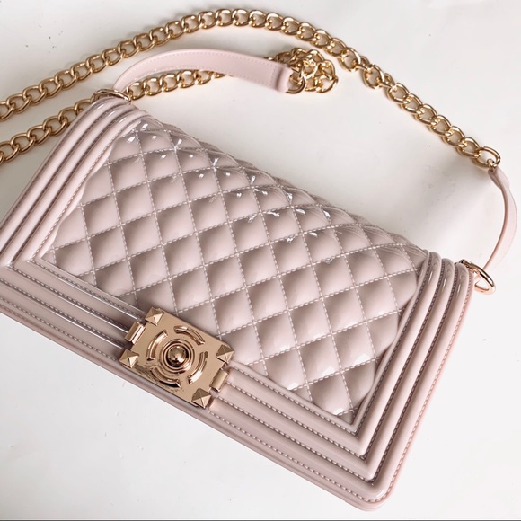 Handbags - Quilted Blush Jelly CrossBody Shoulder Hand Bag